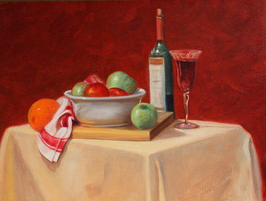 238   APPLE WINE STILLIFE