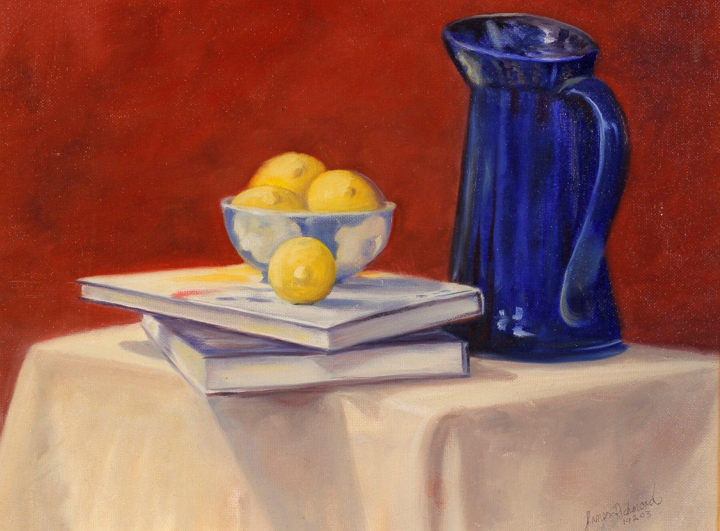 240   LEMMONS AND JUG STILLIFE