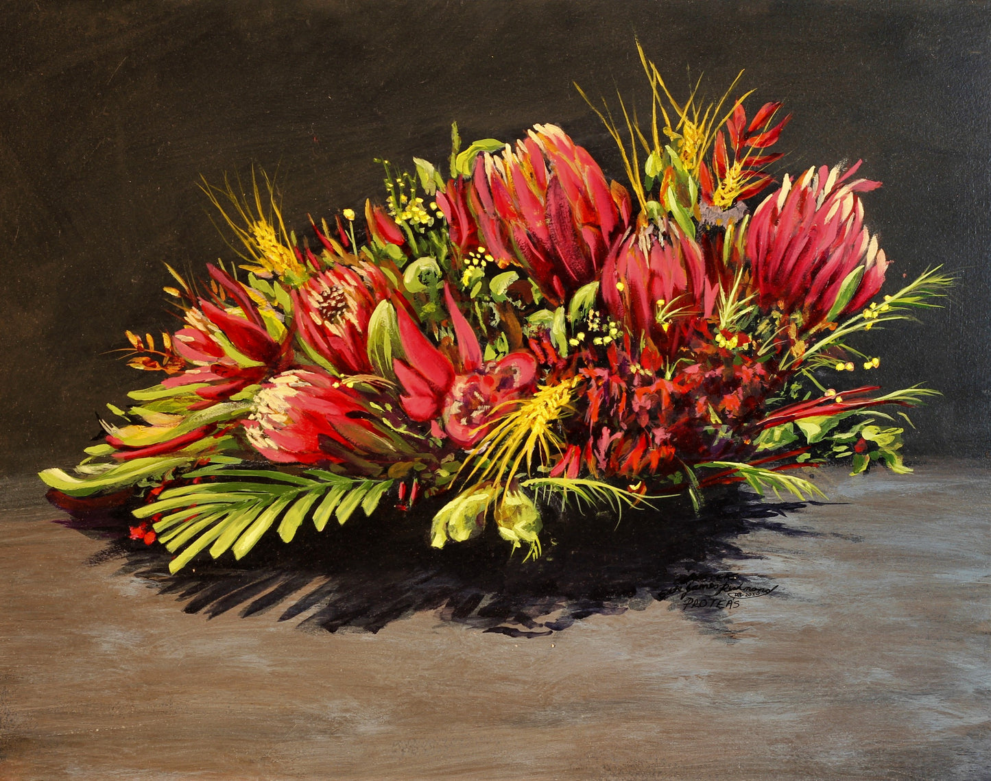243   PROTEAS  STILLIFE