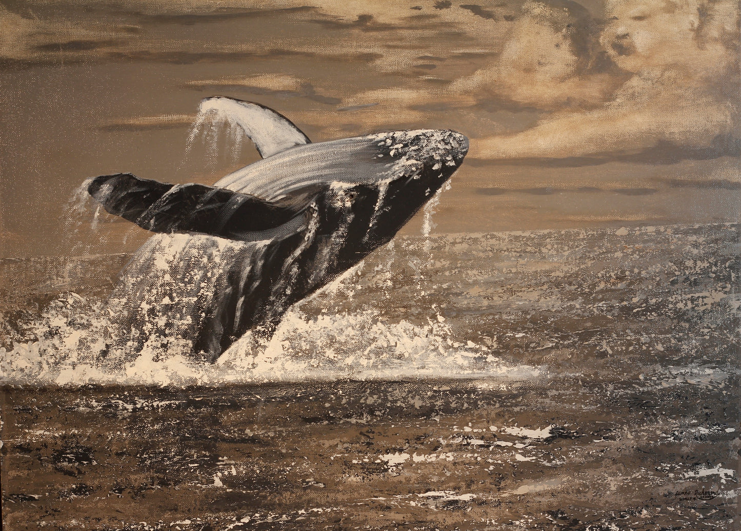 253  BREACHING WHALE