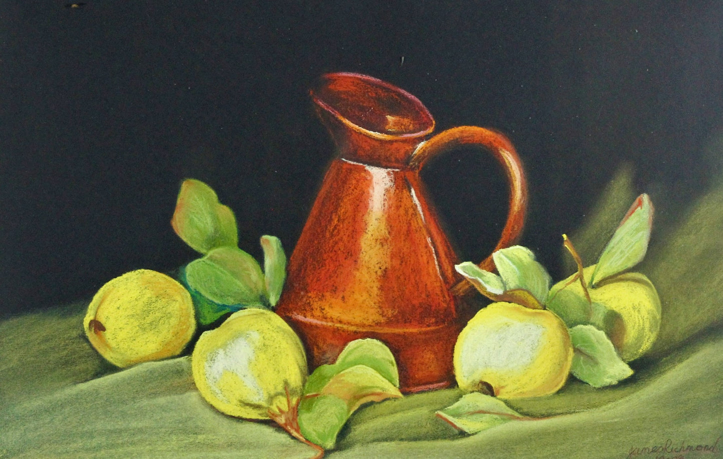 031 LEMMONS AND JUG STILL LIFE