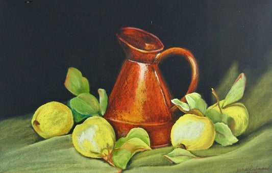 031 LEMMONS AND JUG STILL LIFE